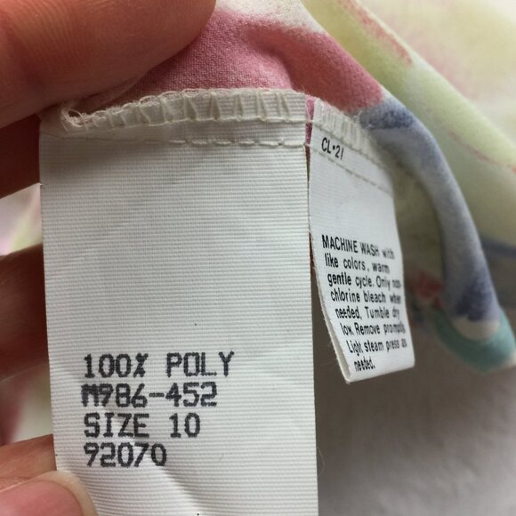 Vintage Miss Sophisticates Pendleton Skirt Blouse Set 10 Womens Pink Floral - Picture 12 of 16